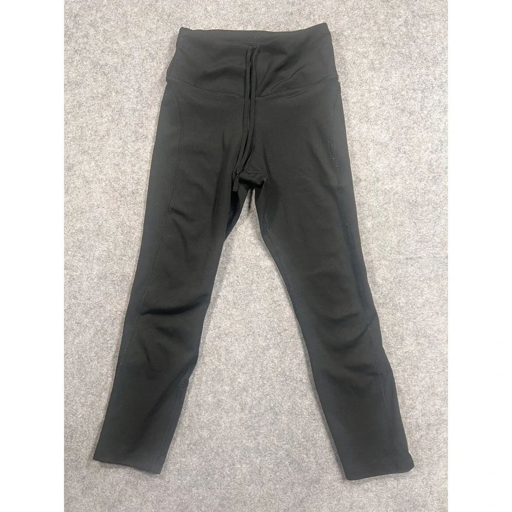 Nike Dri-FIT Running Leggings XS Black Mesh‎ Panels Pocket